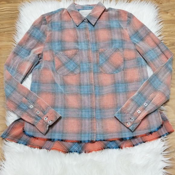 📍FREE PEOPLE | We The Free Corduroy Peplum Shirt - Picture 2 of 8